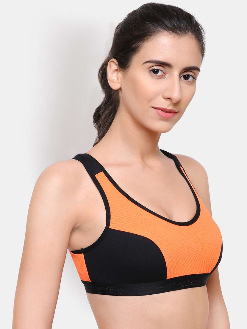color block sports bra - 16782626 -  Standard Image - 1