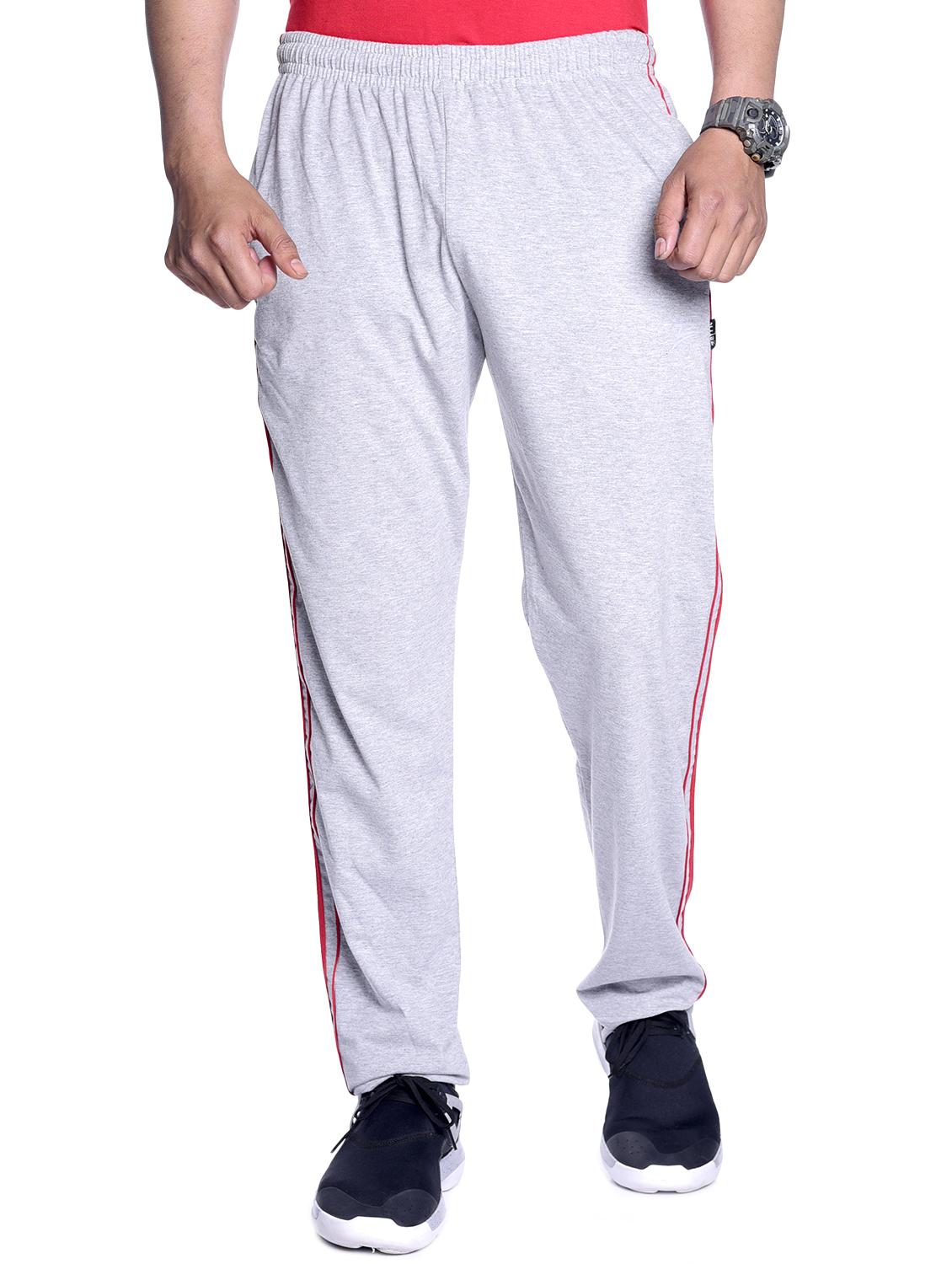grey side striped full length track pant - 16783438 -  Zoom Image - 0