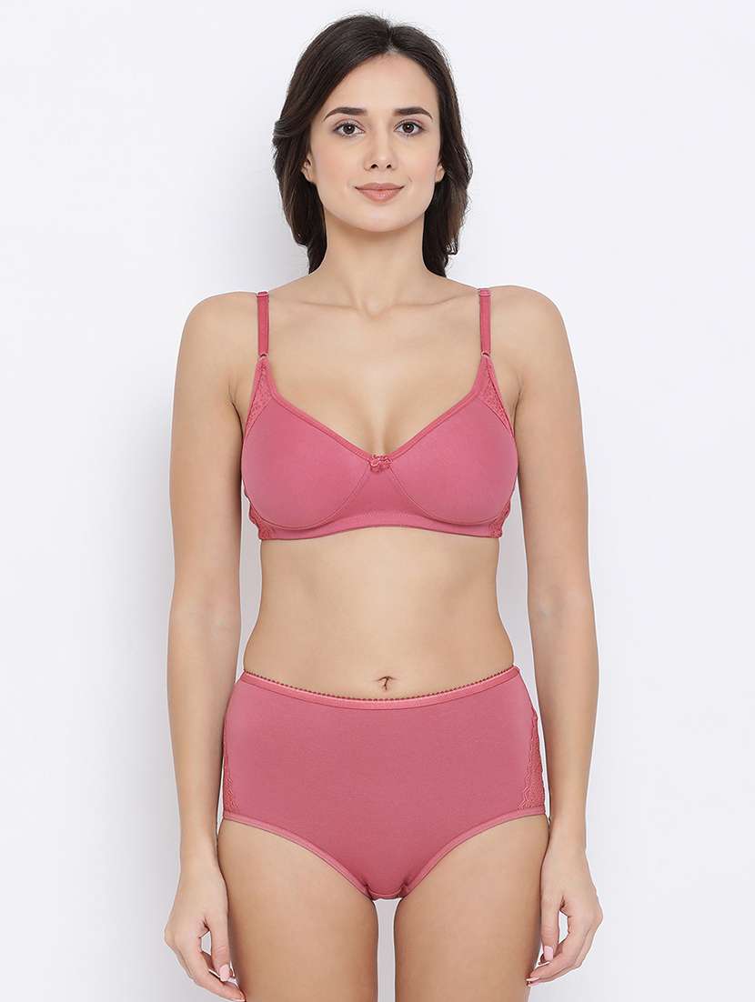 bow patch bra and panty set