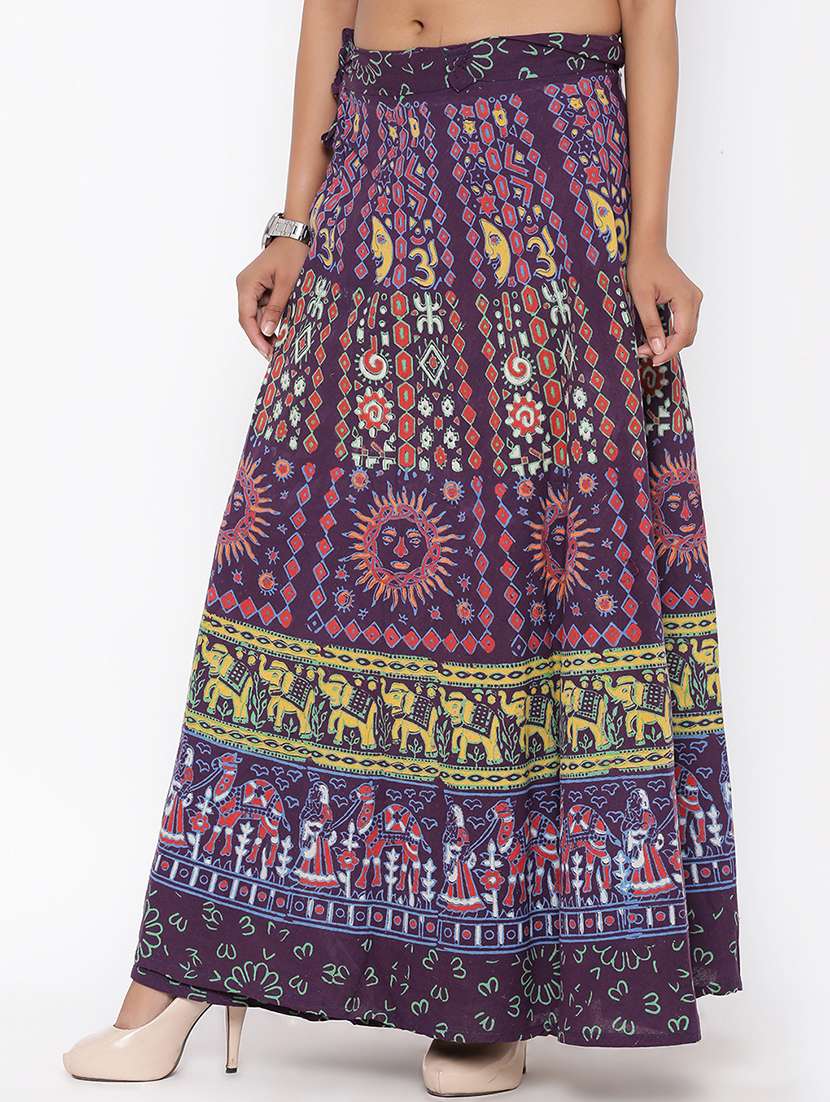 printed long skirt - 16791049 -  Standard Image - 1