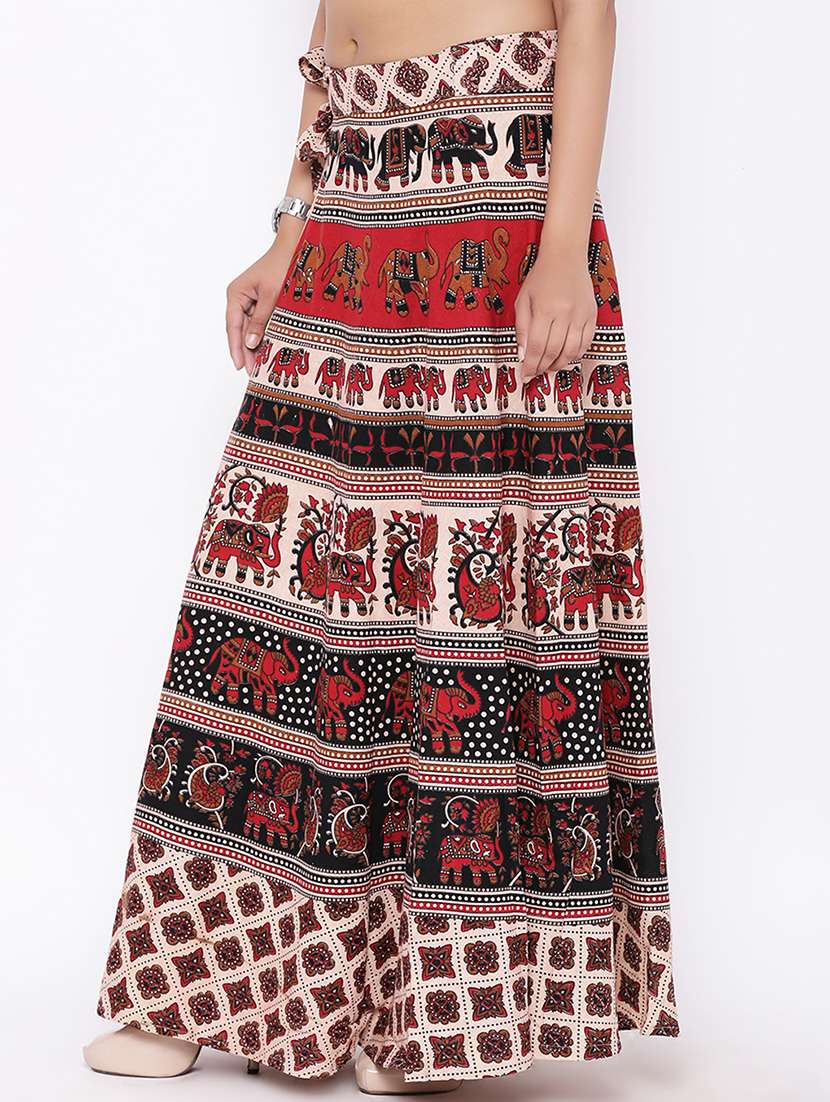 printed long skirt - 16791053 -  Standard Image - 1