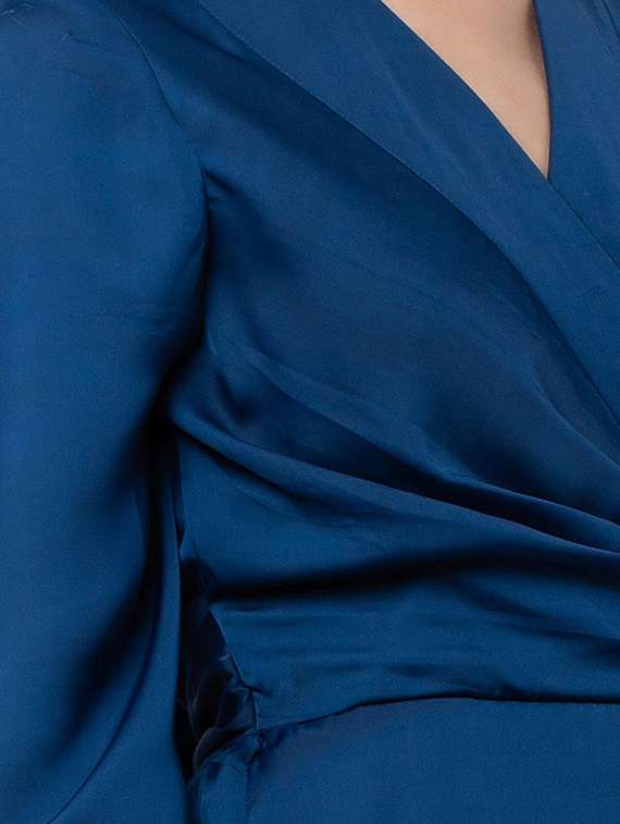 women's wrap solid dress - 16792343 -  Standard Image - 4