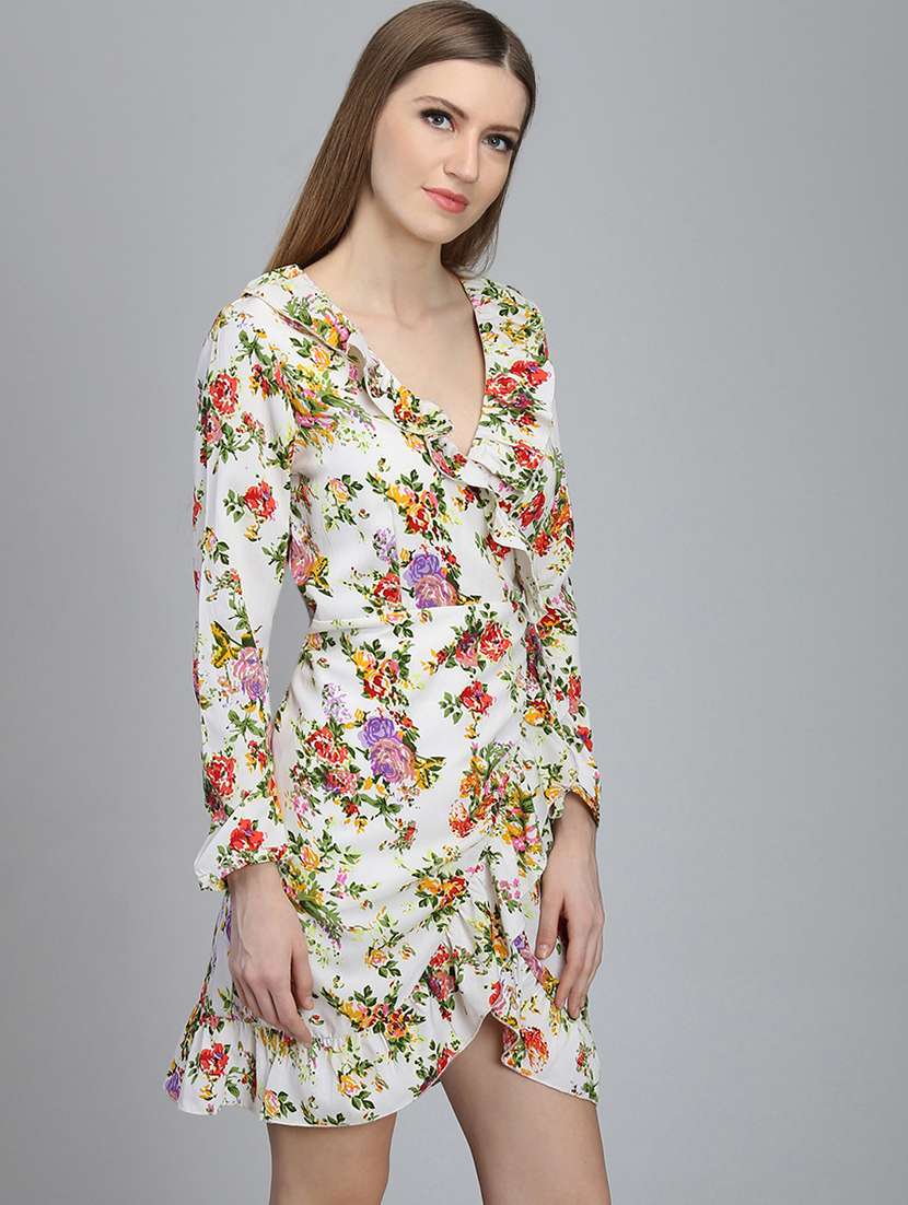women's wrap floral dress - 16792347 -  Standard Image - 1
