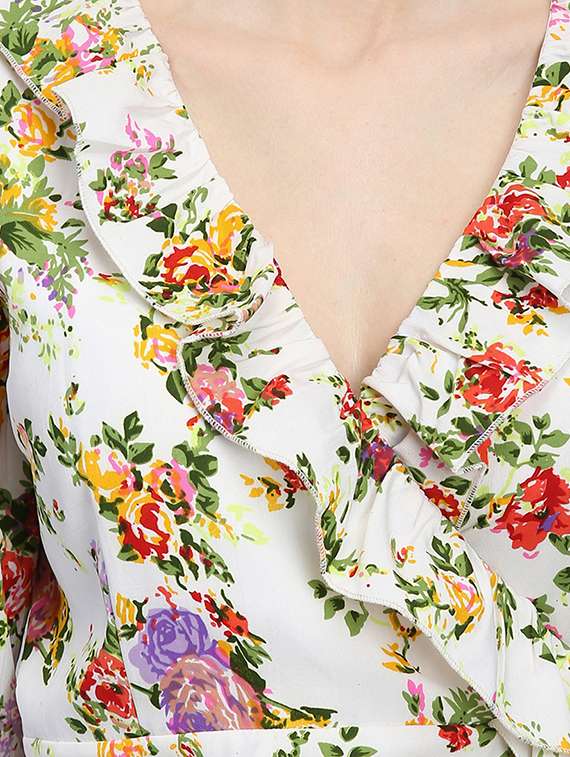 women's wrap floral dress - 16792347 -  Standard Image - 4