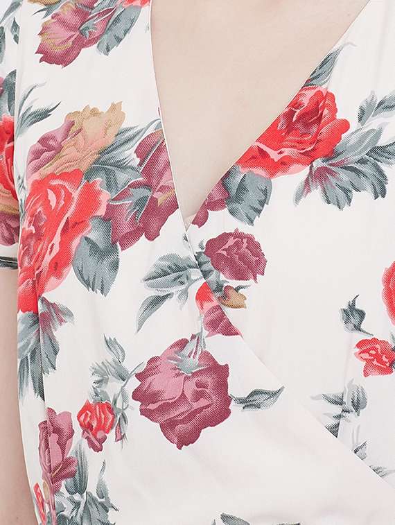 women's asymmetric floral dress - 16792368 -  Standard Image - 4