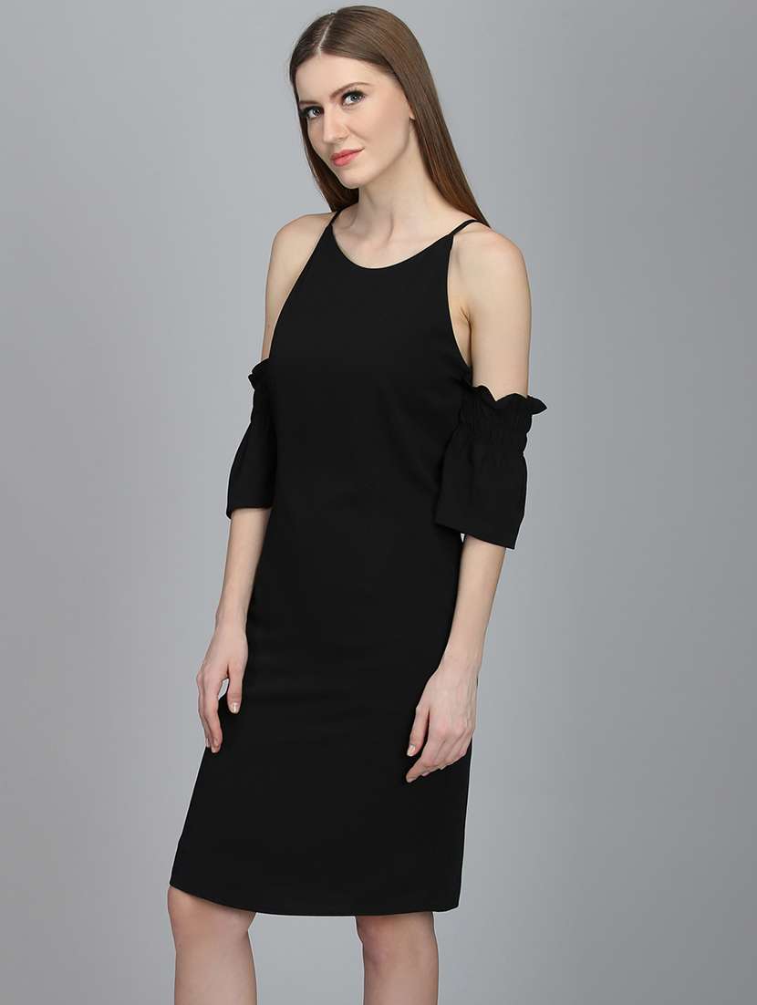 women's sheath solid dress