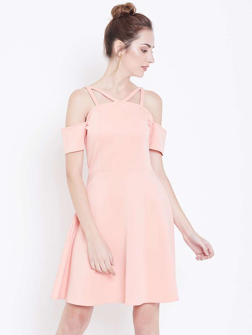 women's shift solid dress