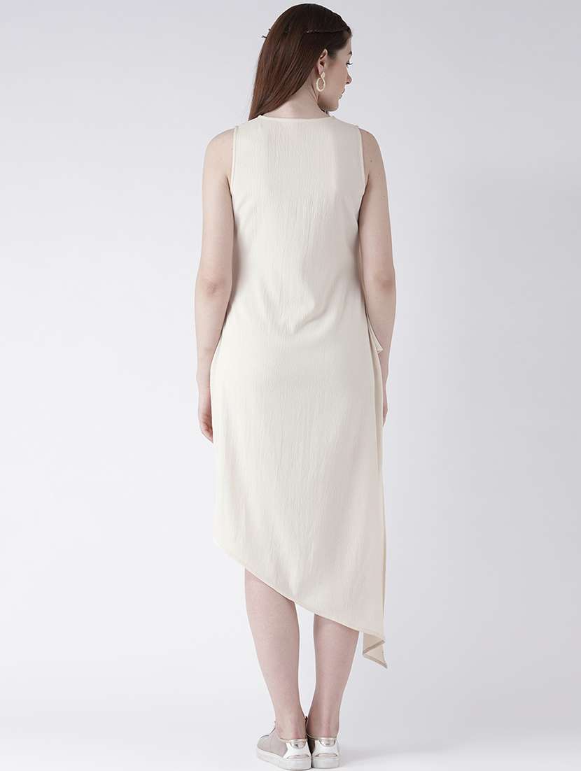 women's high low solid dress - 16792395 -  Standard Image - 1