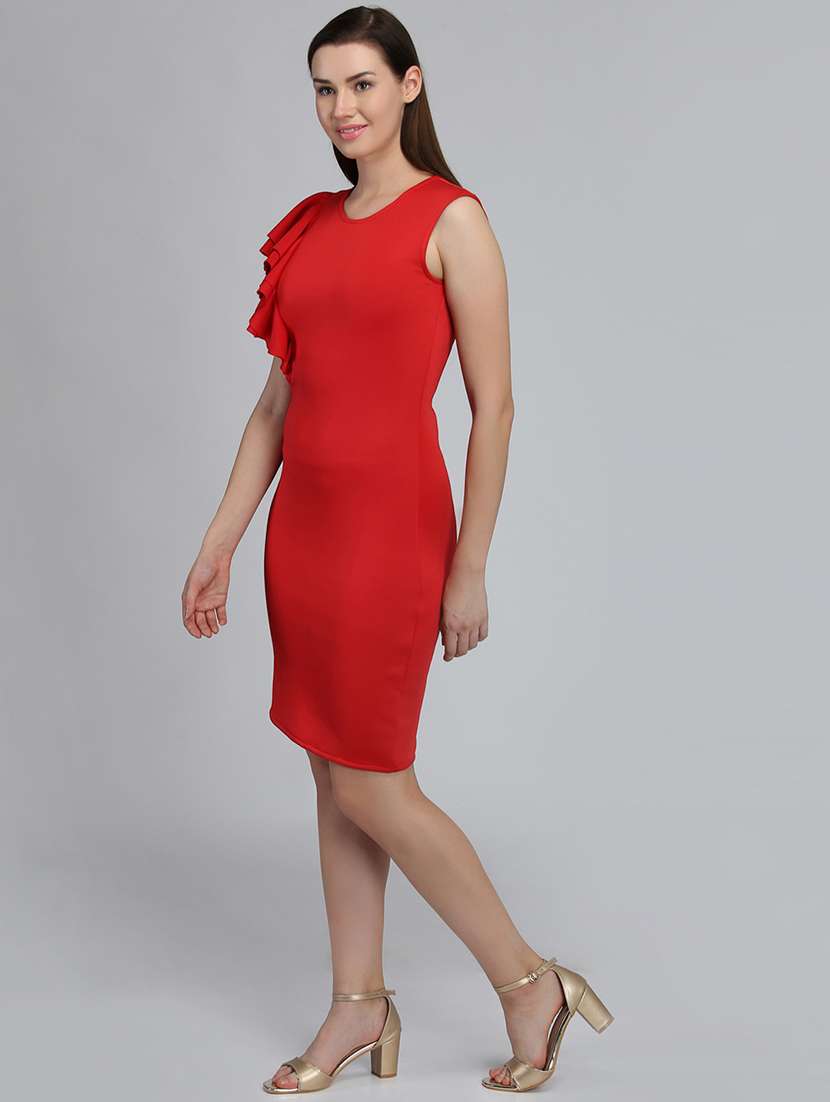 women's sheath solid dress - 16792414 -  Standard Image - 4