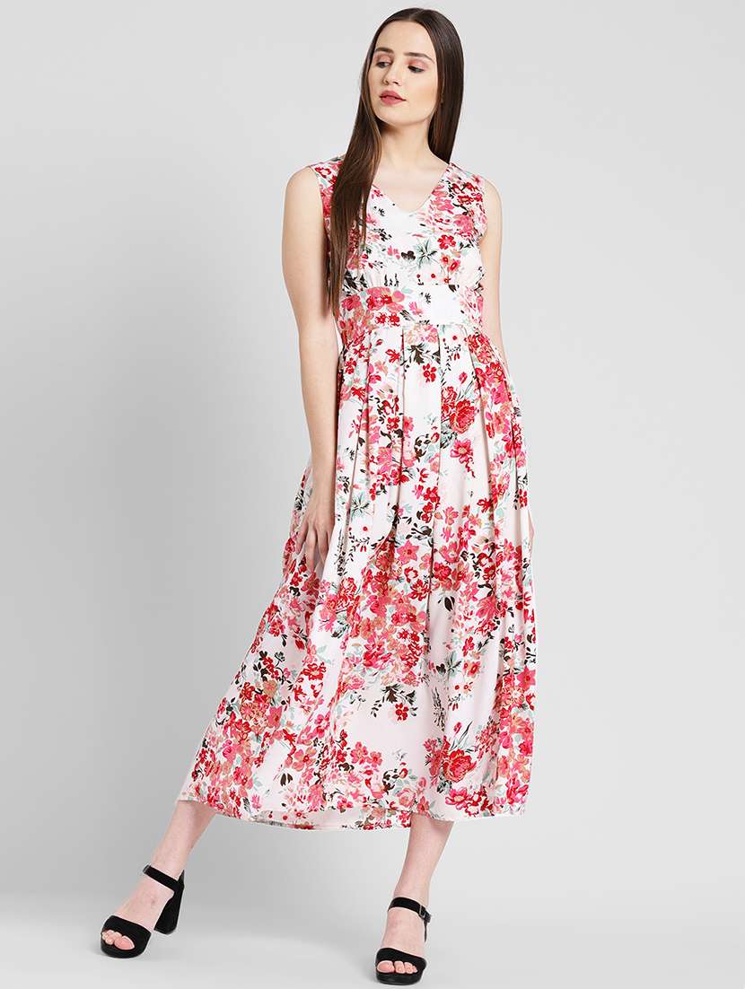 women's fit & flare floral dress