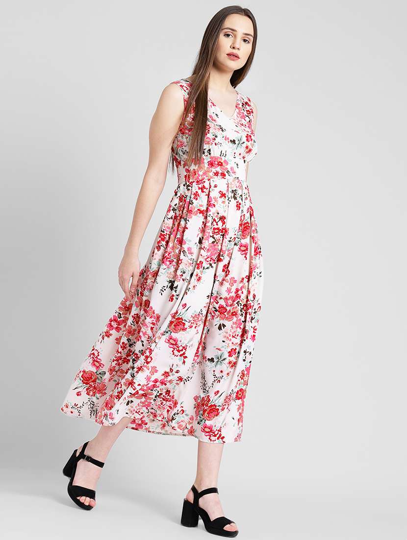 women's fit & flare floral dress - 16792425 -  Standard Image - 1