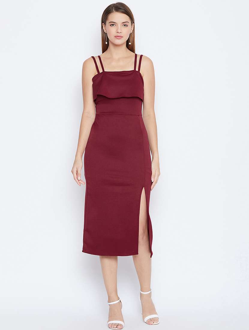 women's sheath solid dress