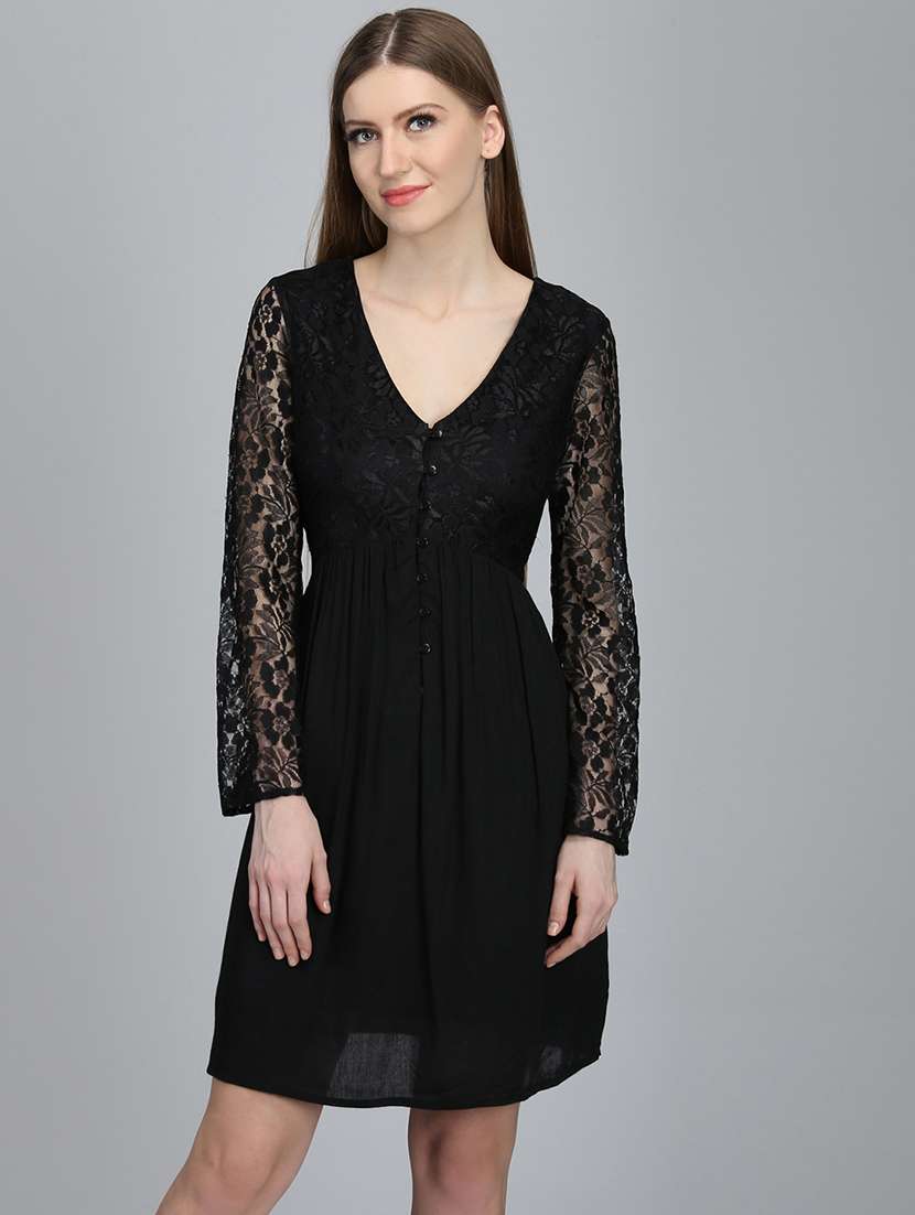 Women's Self Design Dress - 16792480 -  Standard Image - 1