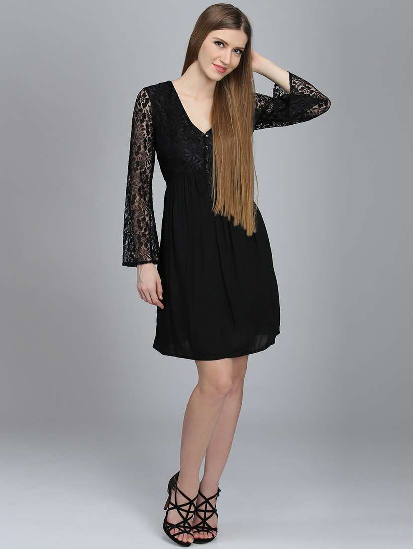 Women's Self Design Dress - 16792480 -  Standard Image - 4