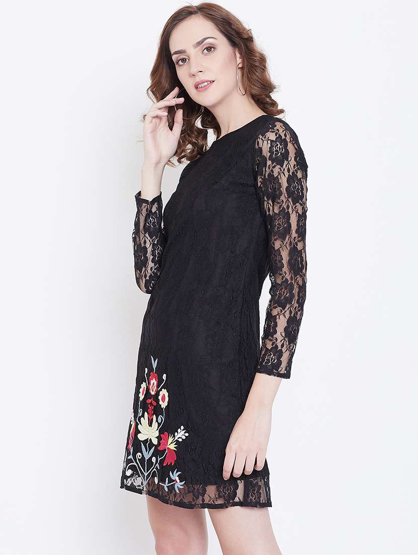 women's sheath self design dress - 16792502 -  Standard Image - 1