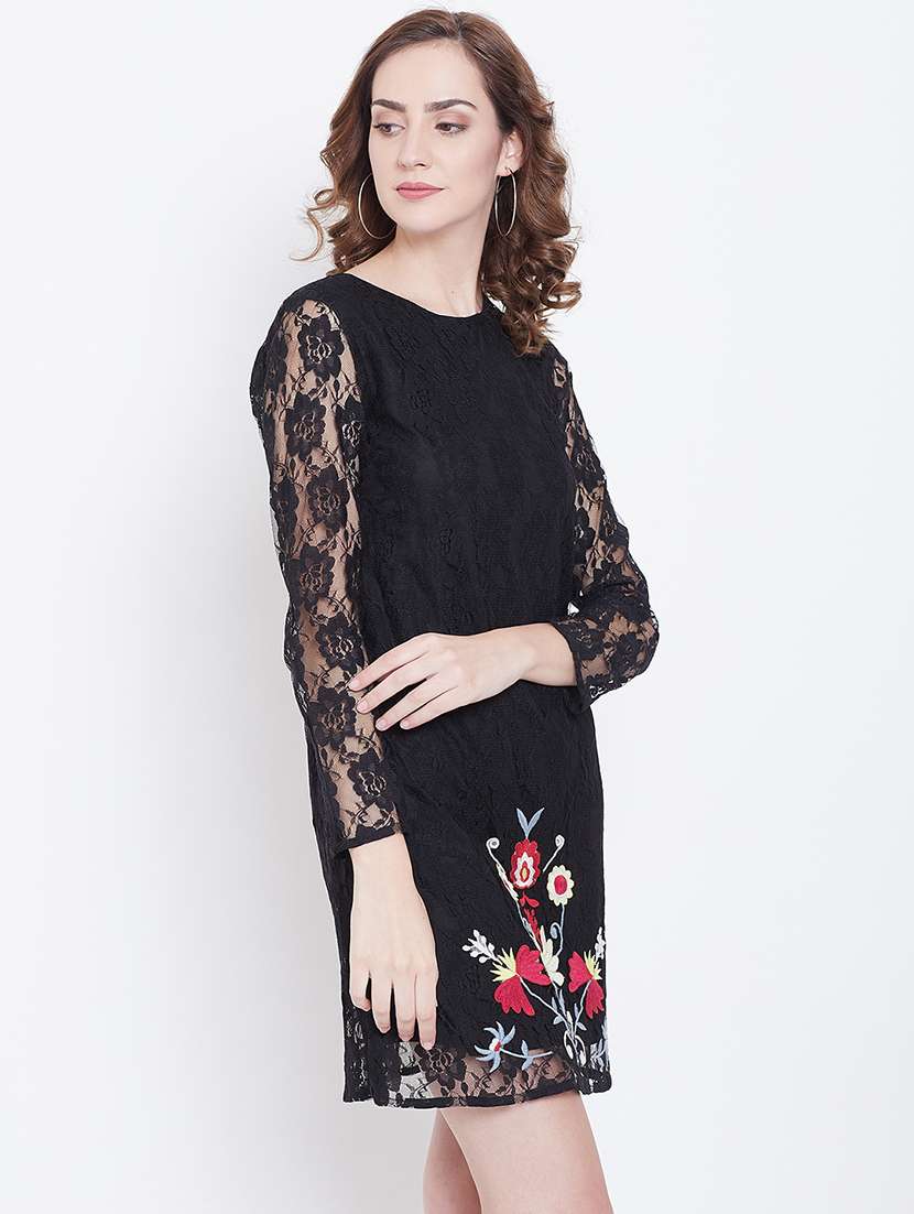 women's sheath self design dress - 16792502 -  Standard Image - 1