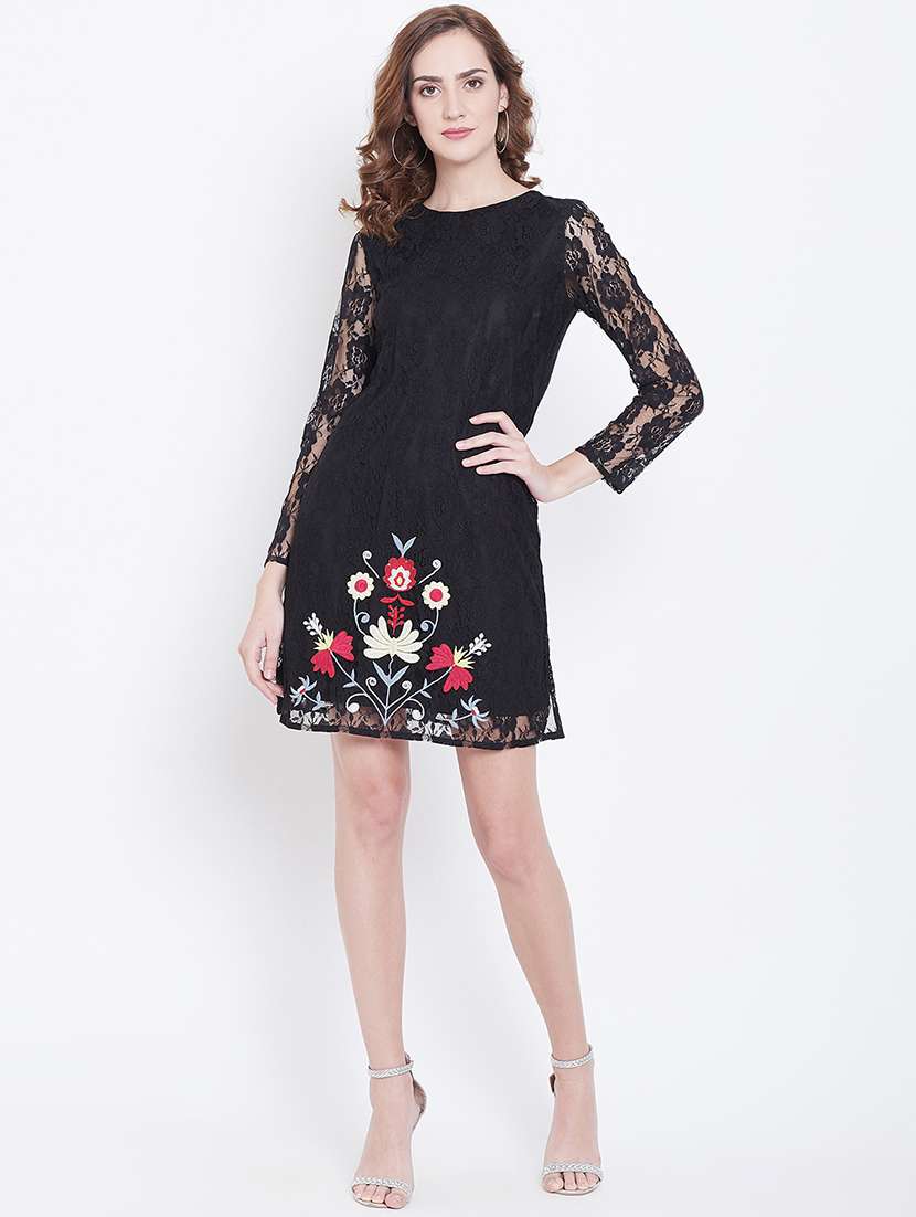 women's sheath self design dress - 16792502 -  Standard Image - 4