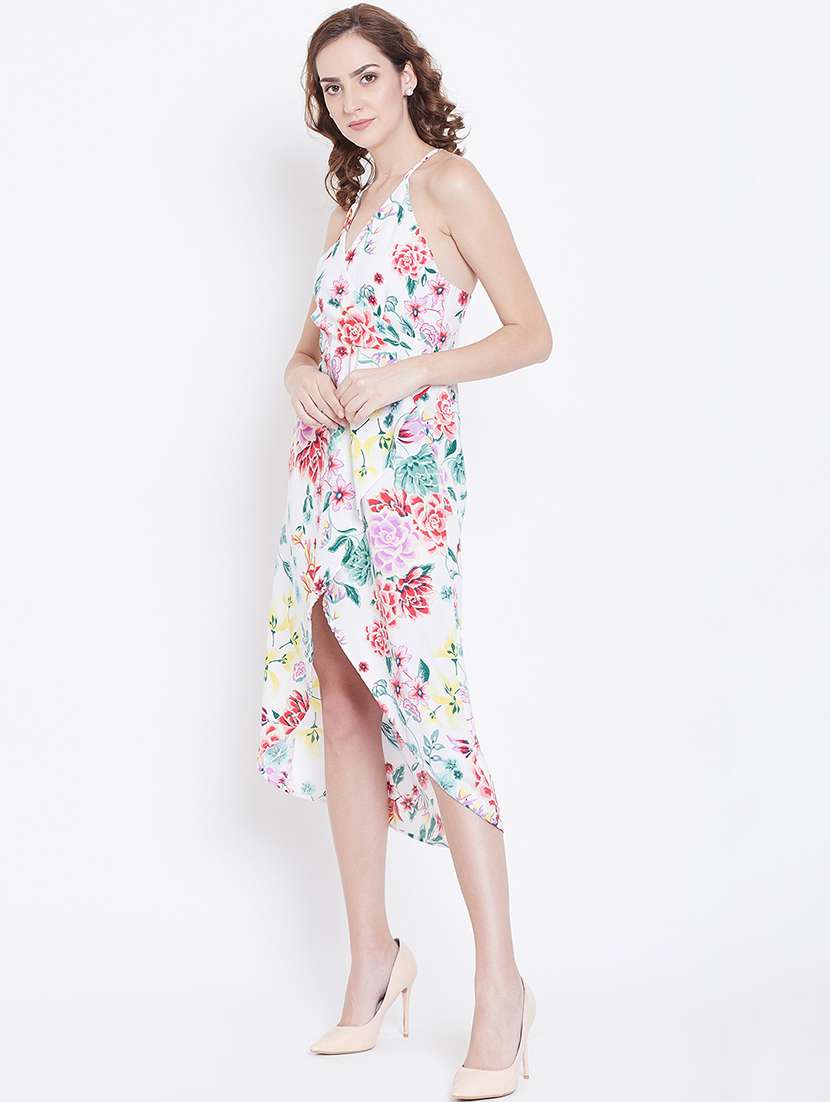 women's asymmetric floral dress - 16792520 -  Standard Image - 1