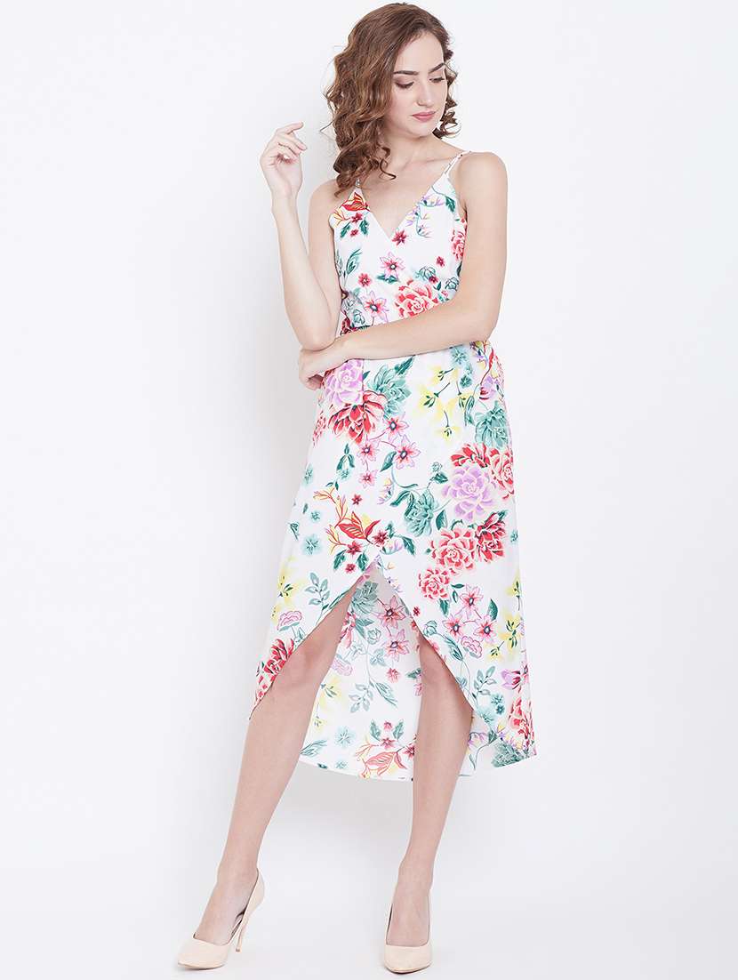 women's asymmetric floral dress - 16792520 -  Standard Image - 1