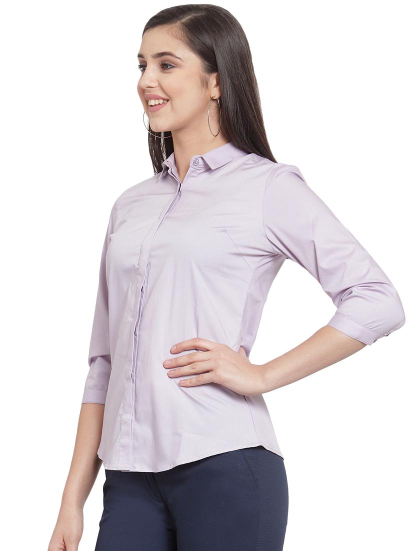 concealed placket solid shirt - 16793288 -  Standard Image - 1