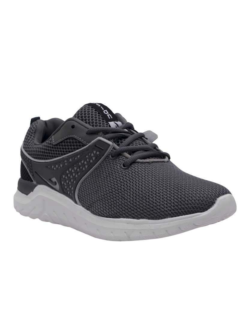 grey mesh lace up sport shoes