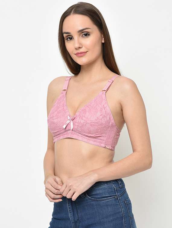 bow patch laced bra  - 16794172 -  Standard Image - 1