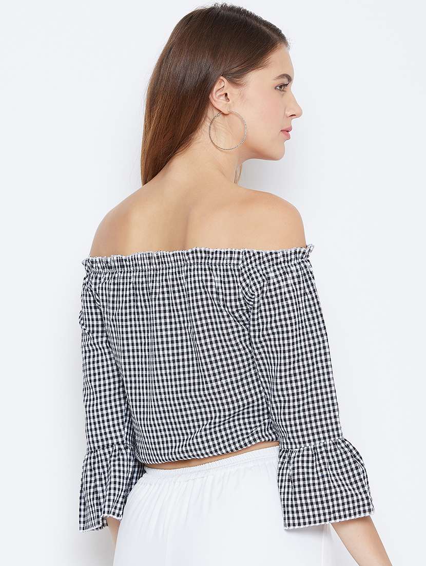 women's crop off shoulder top - 16796187 -  Standard Image - 1
