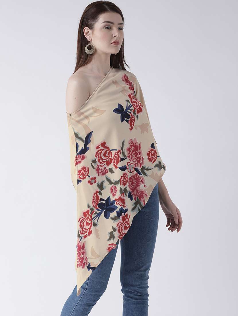 women's asymmetric single shoulder top - 16796203 -  Standard Image - 1