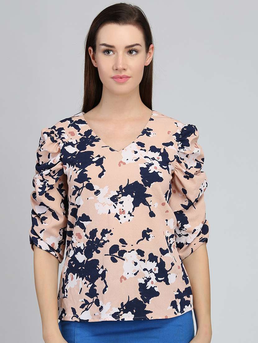 women's straight v neck top