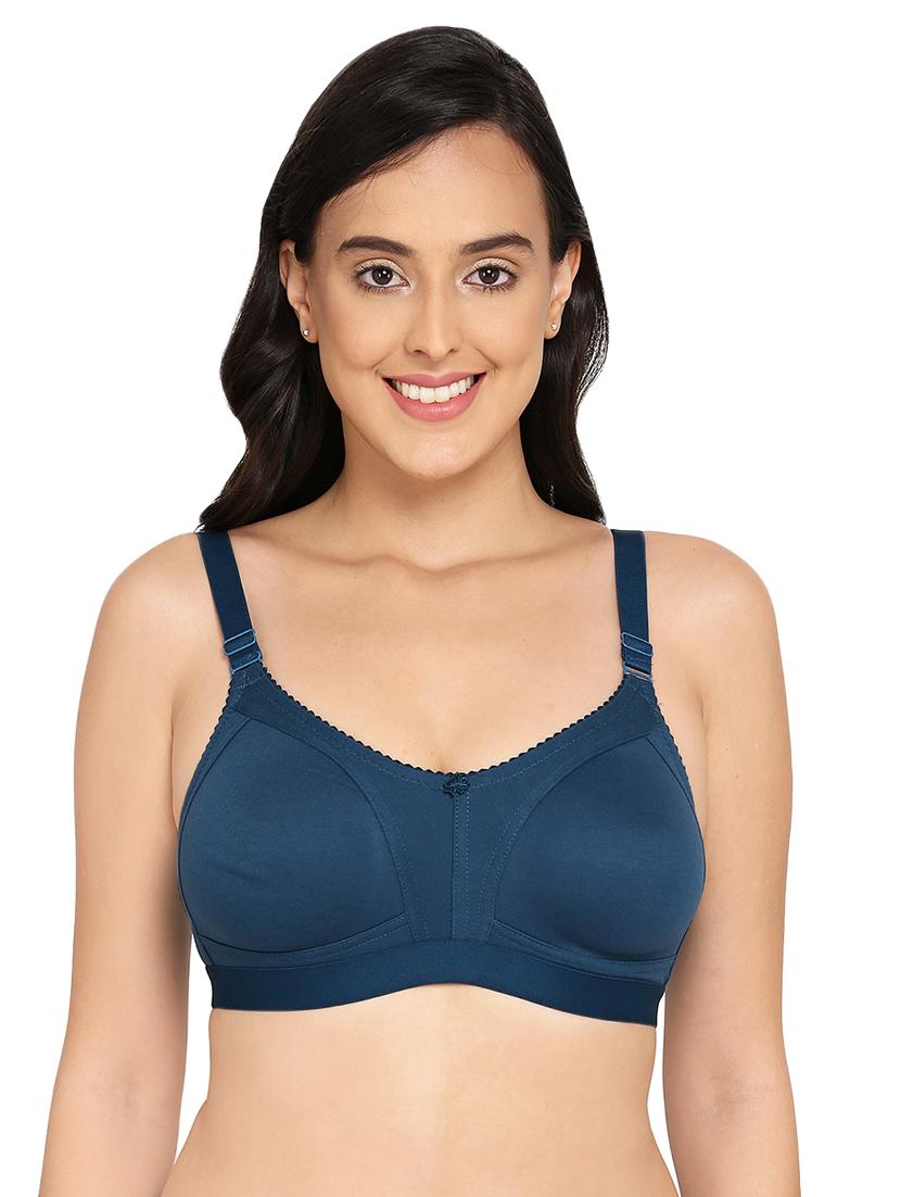 floral patch solid bra - 16796231 - Zoom Image - 0