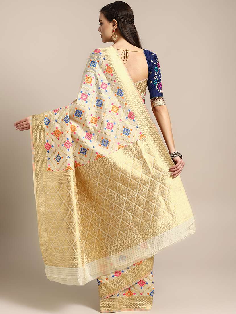 ethnic motif mysore silk saree with blouse - 16796333 -  Standard Image - 1