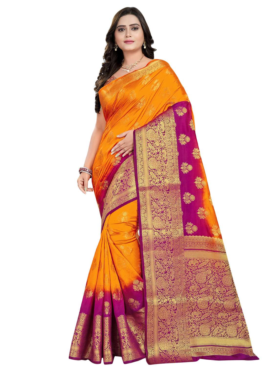 women's banarasi saree with blouse