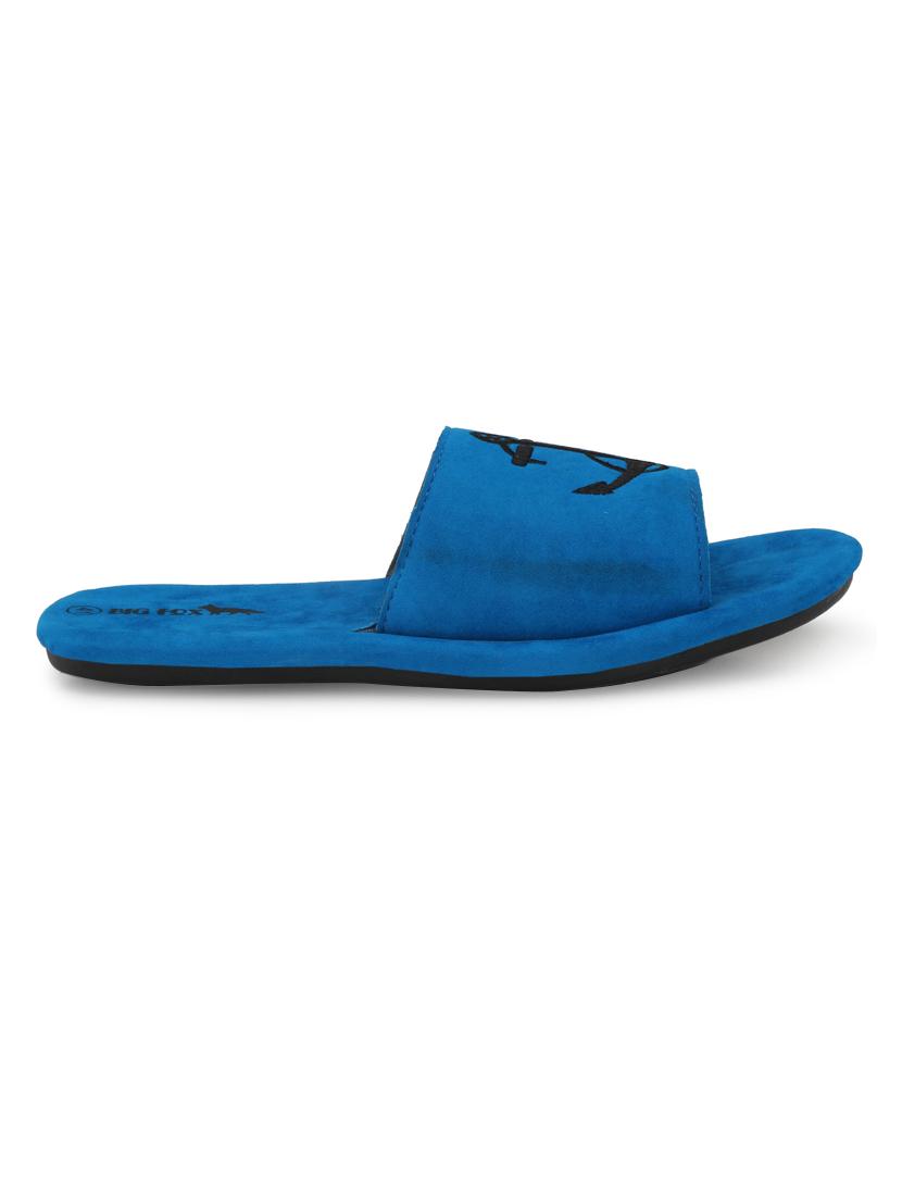 blue suede slip on flip flops - 16798322 -  Standard Image - 1