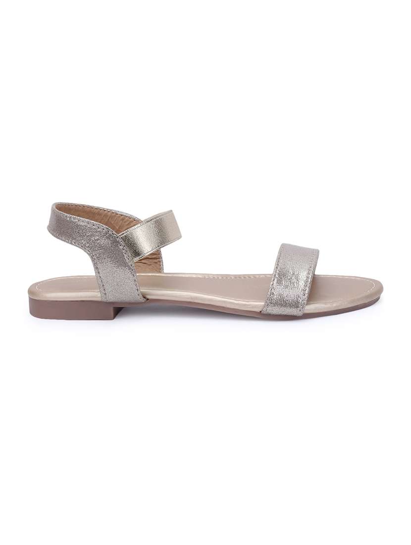 gold back strap sandals - 16798371 -  Standard Image - 1