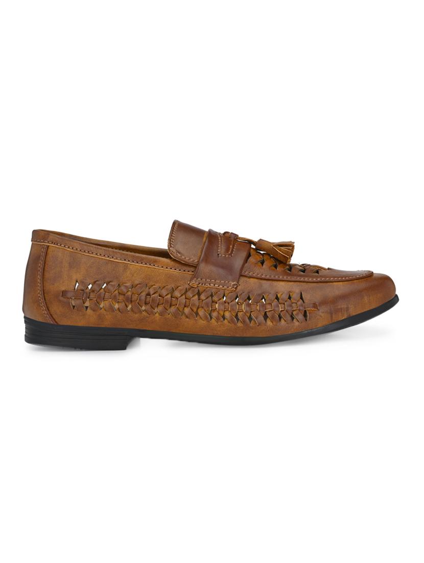 tan leatherette tassel slipons - 16798447 -  Standard Image - 1