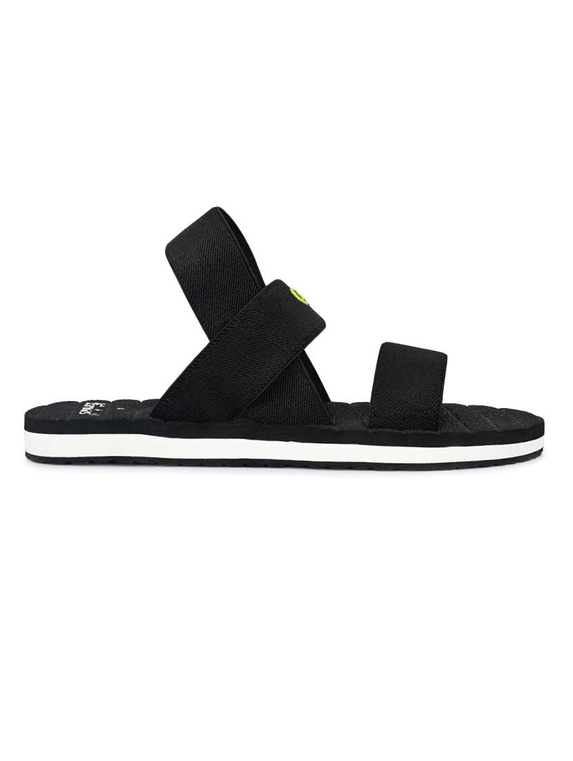 black fabric back strap flip flops - 16801432 -  Standard Image - 1