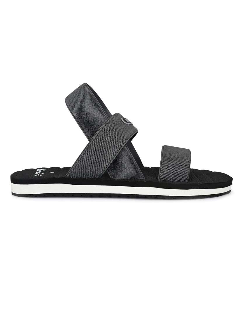 grey fabric back strap flip flops - 16801433 -  Standard Image - 1
