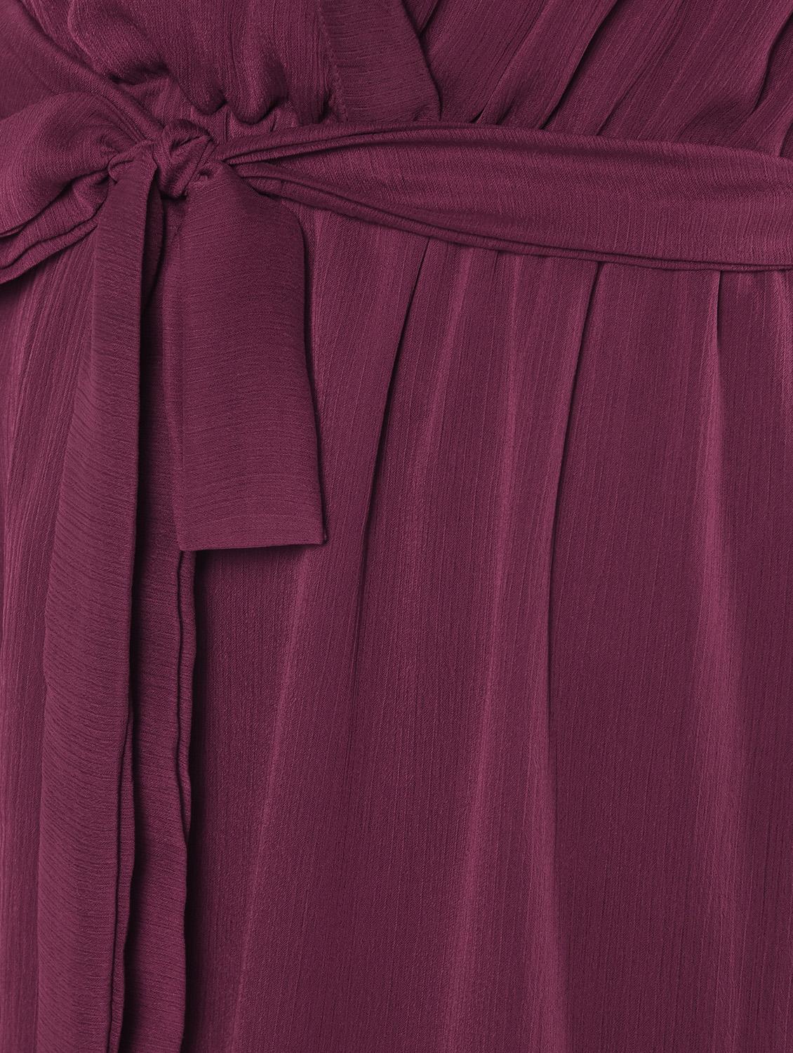 tie front sheer flared maxi dress - 16802303 - Standard Image - 4