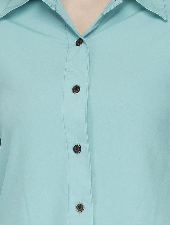 roll up sleeved solid shirt - 16806369 - Standard Image - 4
