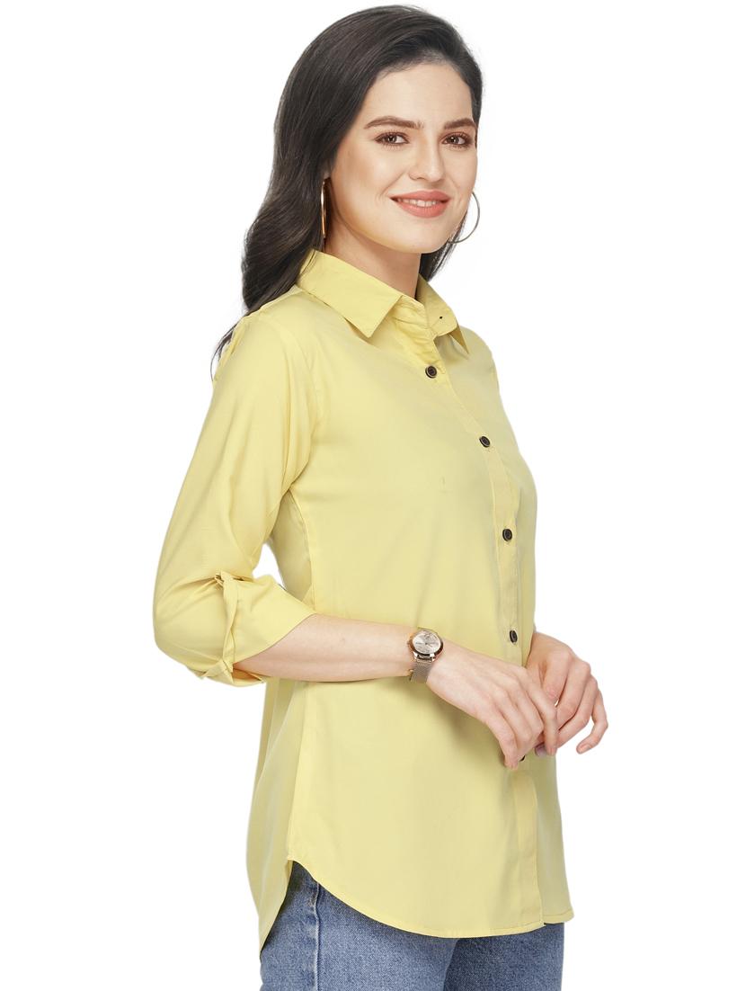 roll up sleeved solid shirt - 16806370 - Standard Image - 1