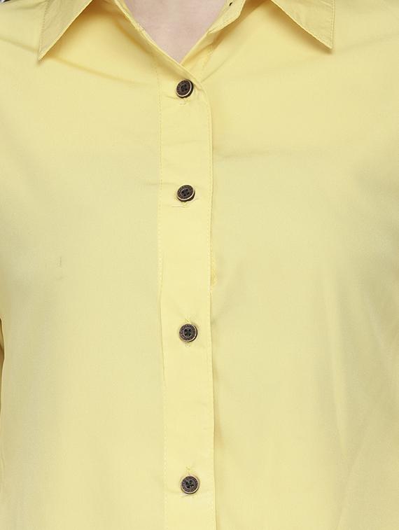 roll up sleeved solid shirt - 16806370 - Standard Image - 4