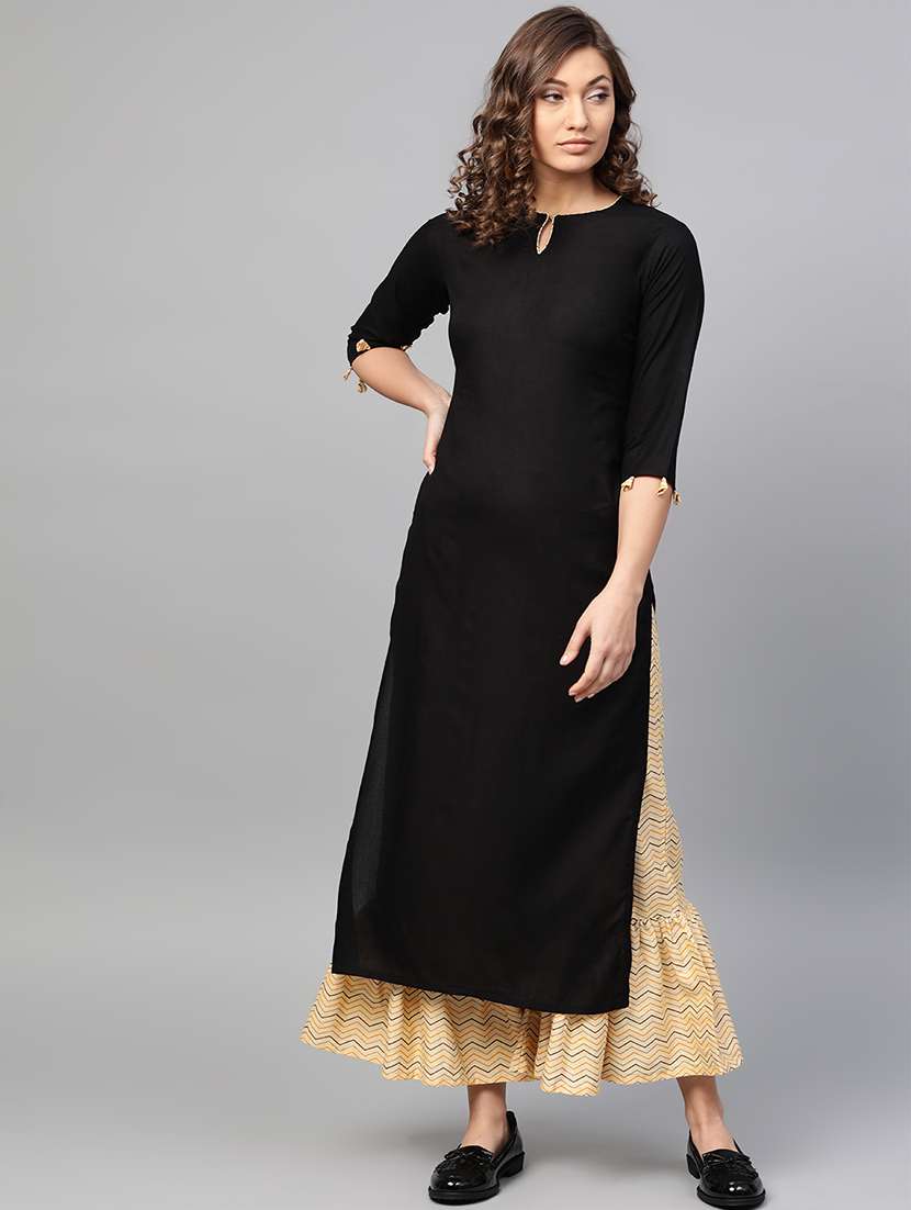 solid kurta palazzo set