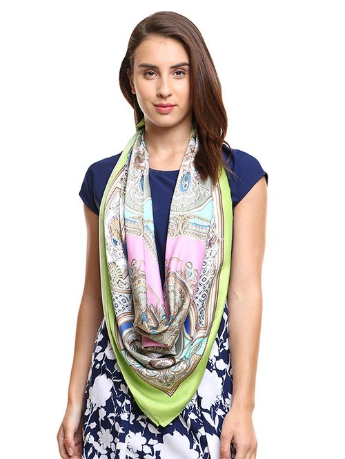 multi colored satin scarf - 16807900 -  Standard Image - 0