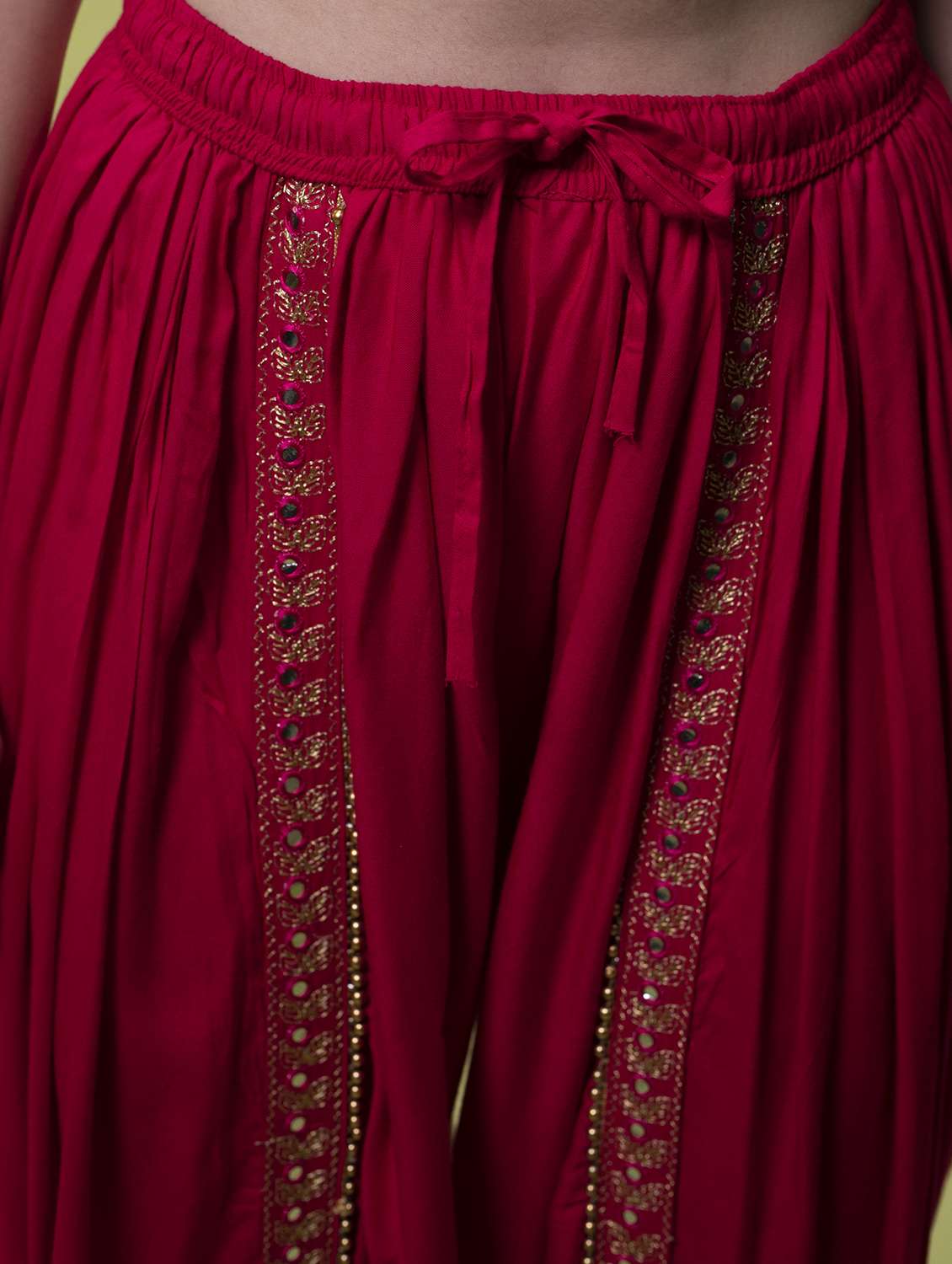 pink lace detailed dhoti salwar - 16808399 -  Standard Image - 4