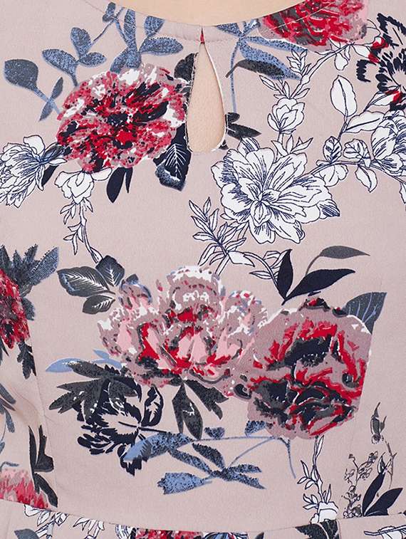 women's fit & flare floral dress - 16810005 -  Standard Image - 4