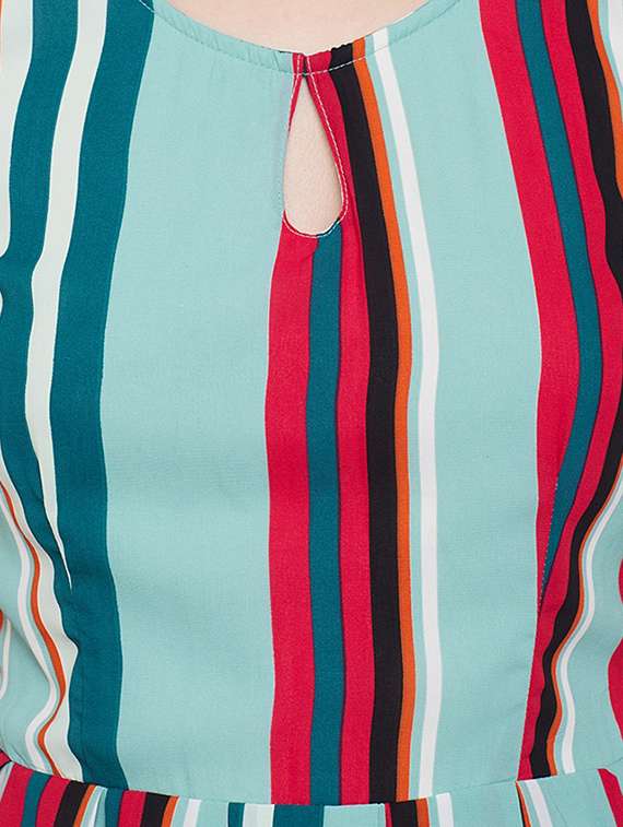 women's fit & flare striped dress - 16810006 -  Standard Image - 4