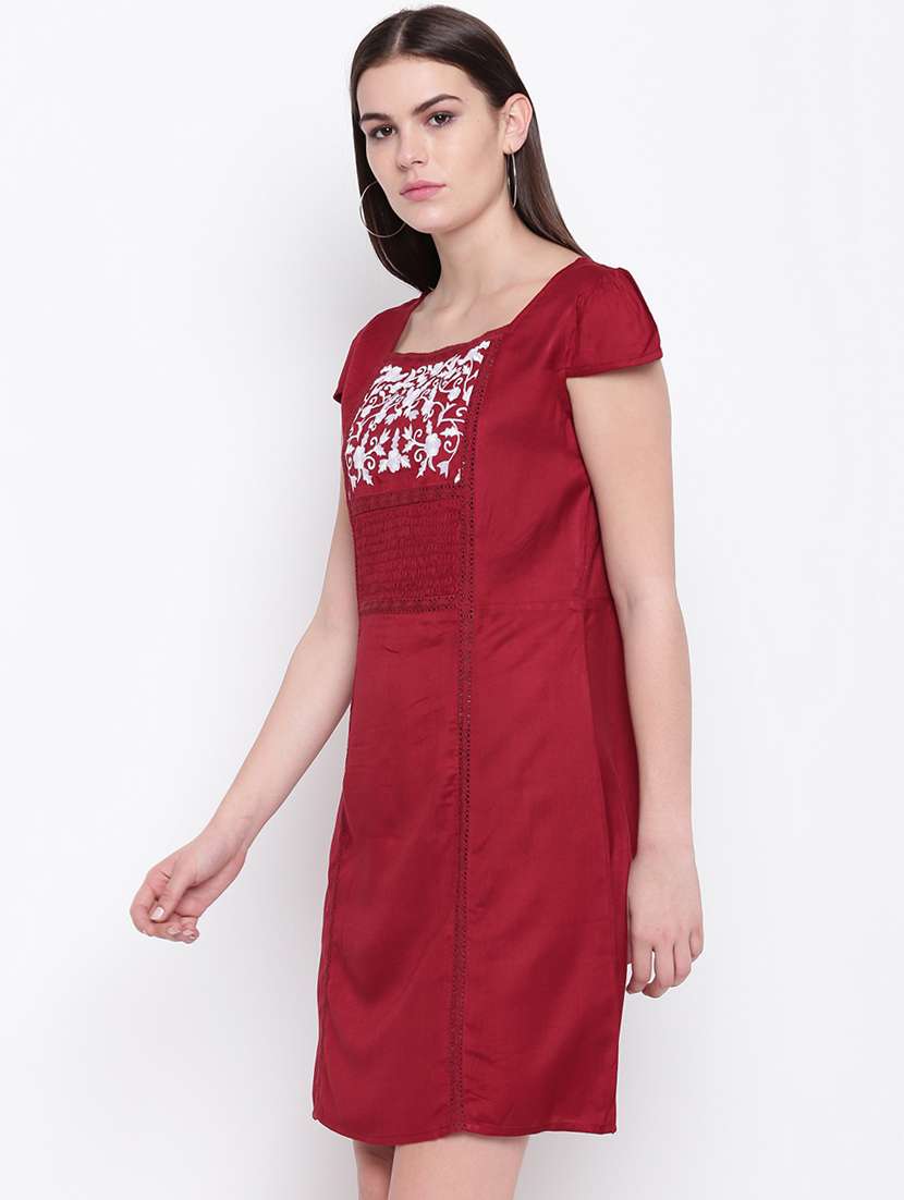 women's fit & flare floral dress - 16810012 -  Standard Image - 1