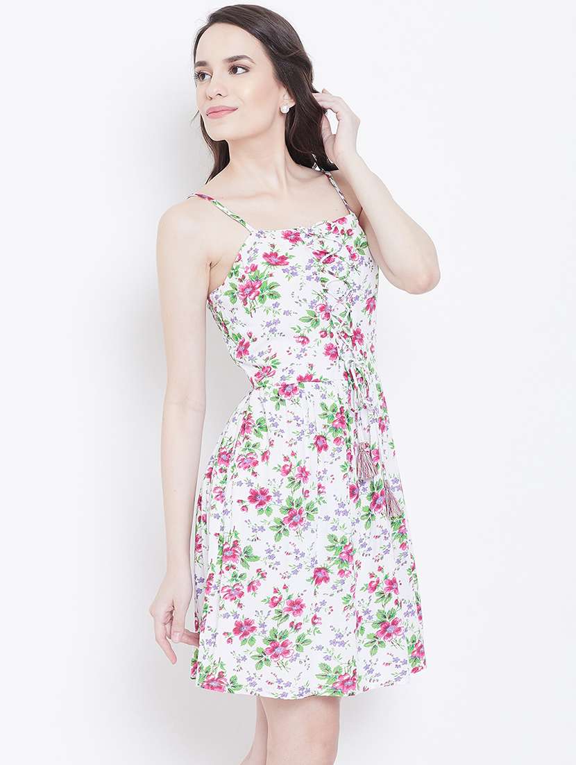 women's fit & flare floral dress