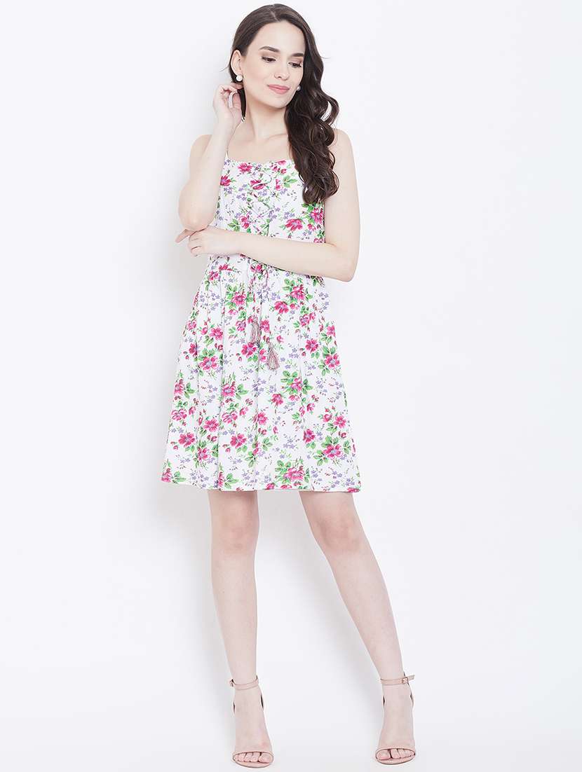 women's fit & flare floral dress - 16810036 -  Standard Image - 4