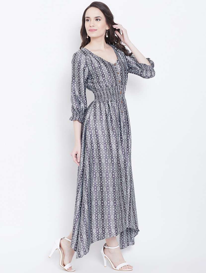 women's fit & flare graphic dress - 16810037 -  Standard Image - 1